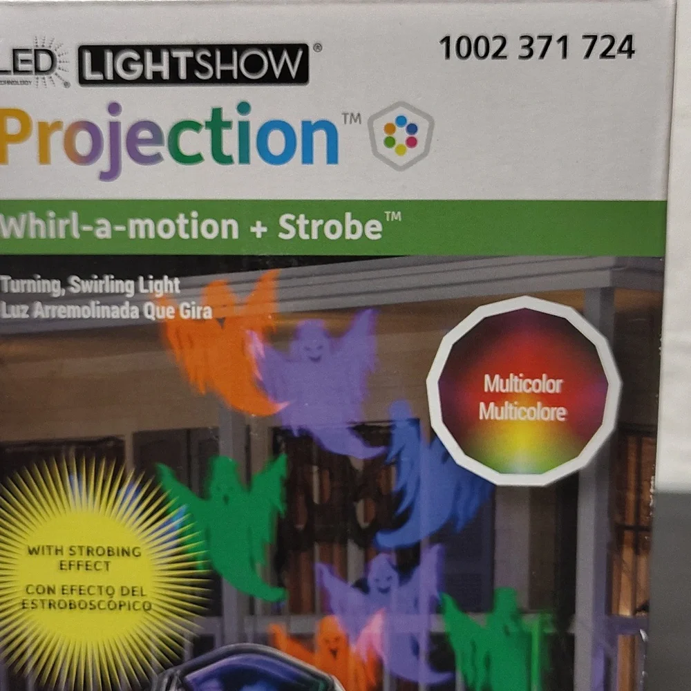 Led LightShow Projection - Whirl a motion + Strobe